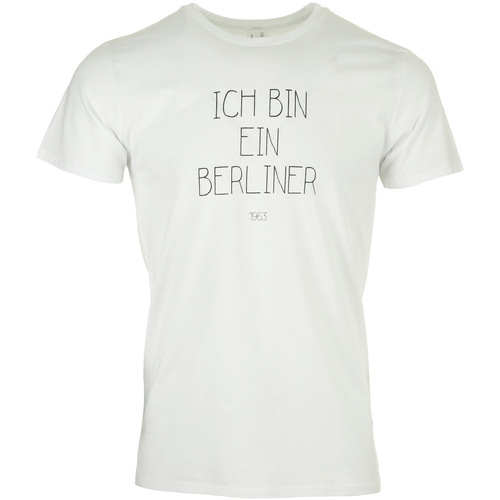 Vêtements Homme T-shirts manches courtes Civissum Ich Bin Ein Berliner Tee Blanc