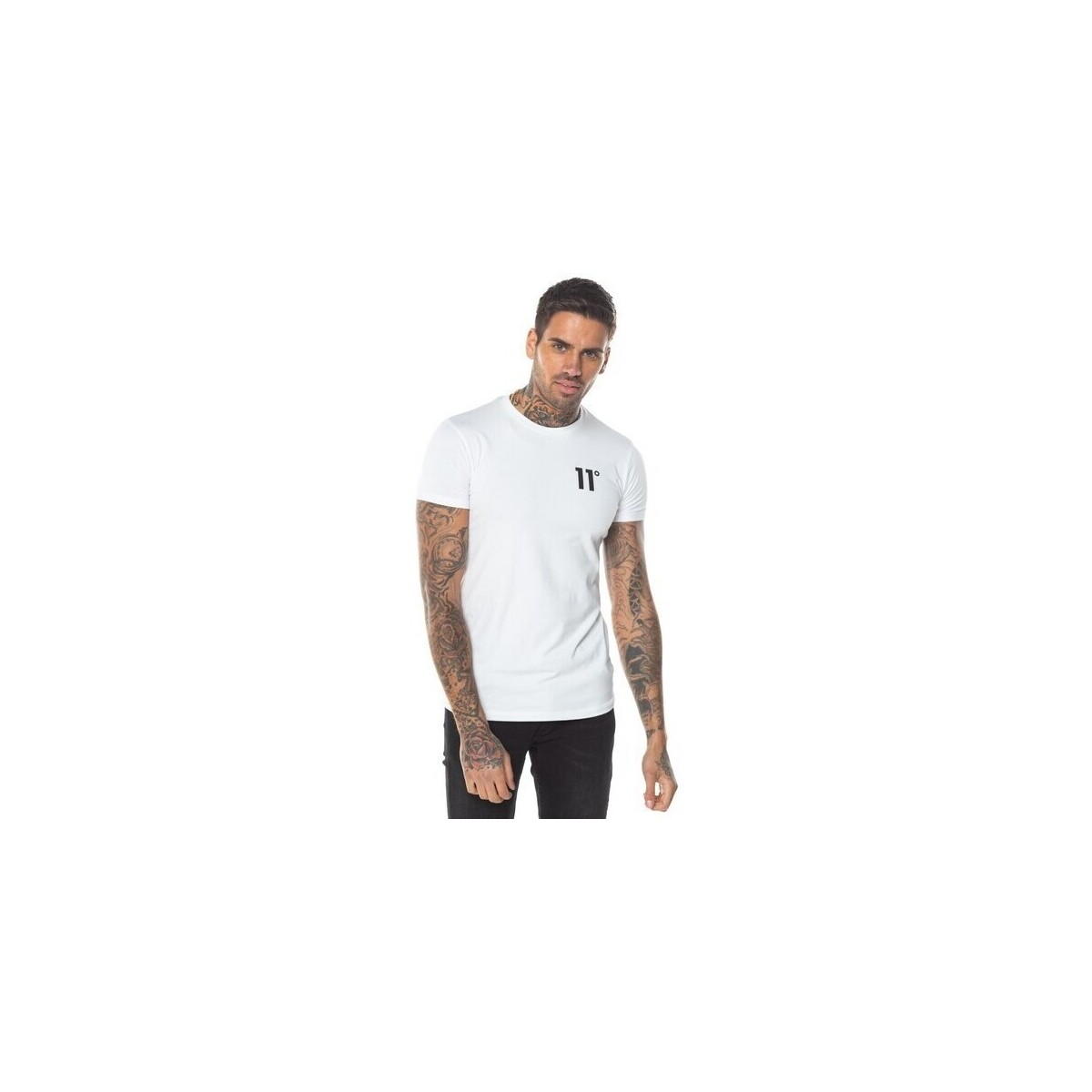 Vêtements Homme T-shirts manches courtes 11 Degrees  Blanc