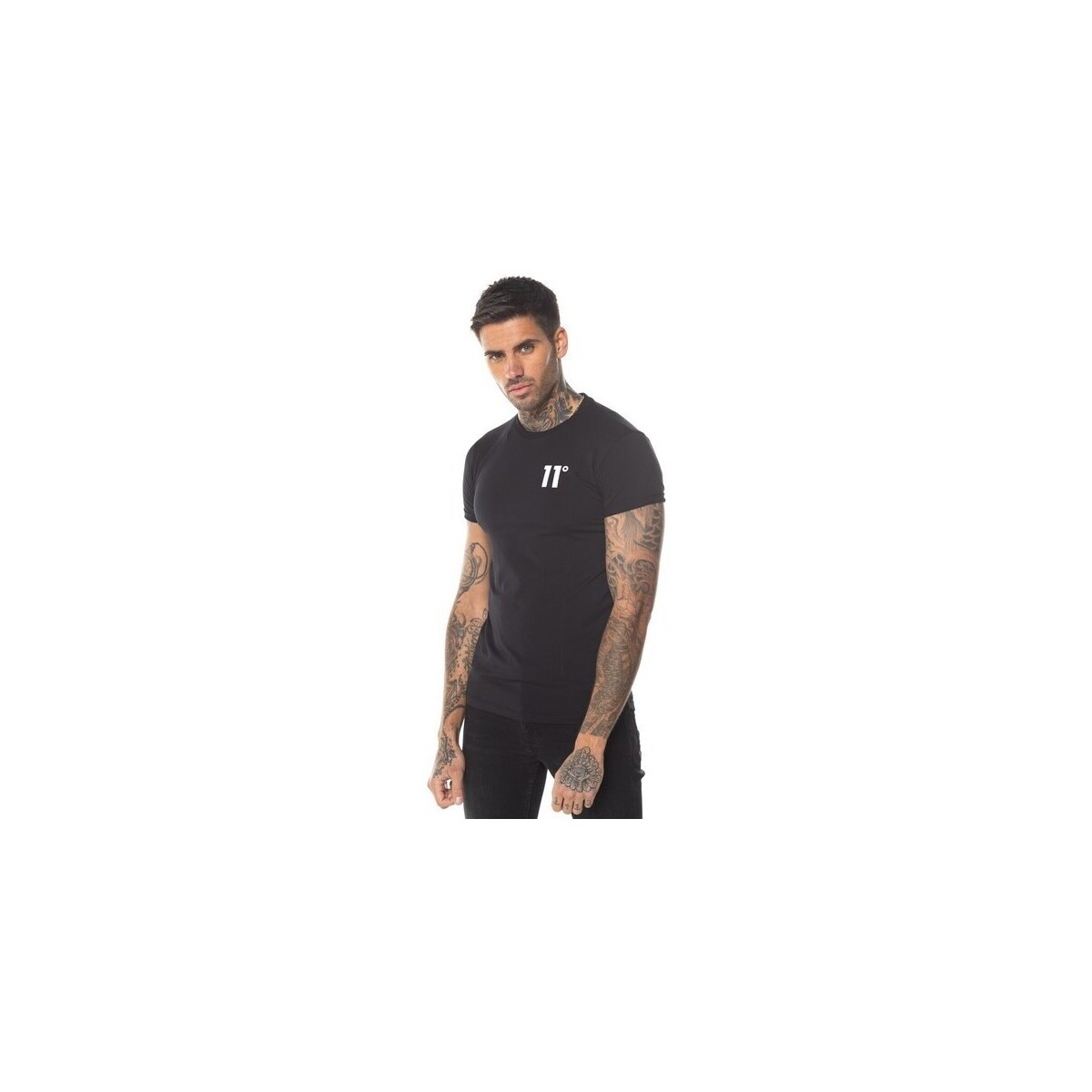 Vêtements Homme T-shirts manches courtes 11 Degrees  Noir