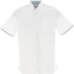 Vêtements Homme Chemises manches courtes Oxbow Chemise manches courtes unie Blanc