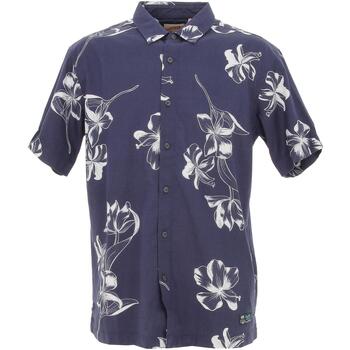 Vêtements Homme Chemises manches courtes Superdry Vintage hawaiian s/s shirt navy Bleu