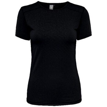 Vêtements Femme T-shirts manches courtes Only CAMISETA NEGRA MUJER  TRAIN  15283412 Noir