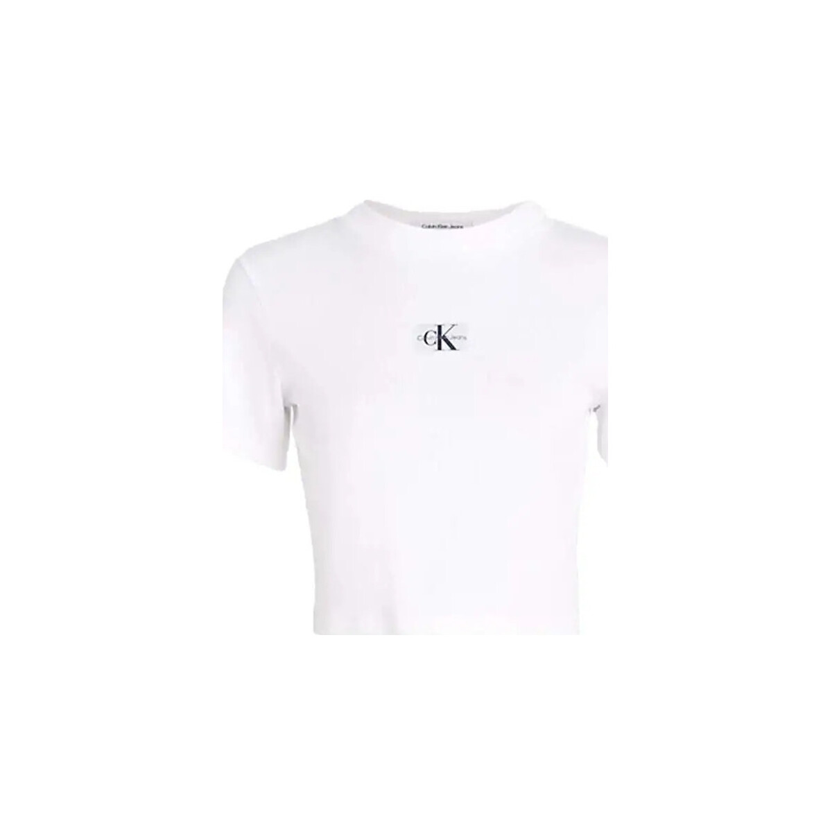 Vêtements Femme T-shirts manches courtes Calvin Klein Jeans Essential classic Blanc