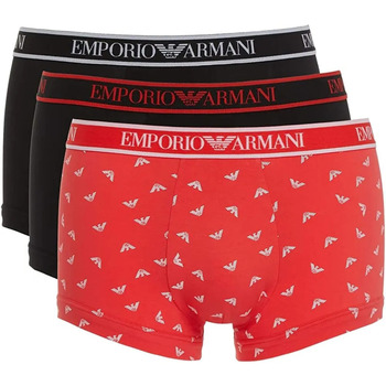 Sous-vêtements Homme Boxers Emporio Armani Pack x3 front logo Multicolore