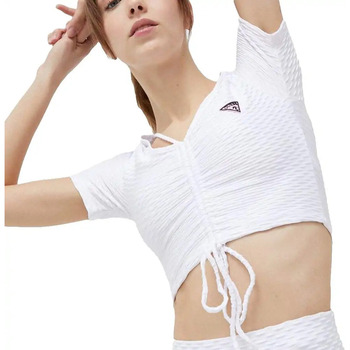Vêtements Femme T-shirts manches courtes Guess Delma original Blanc