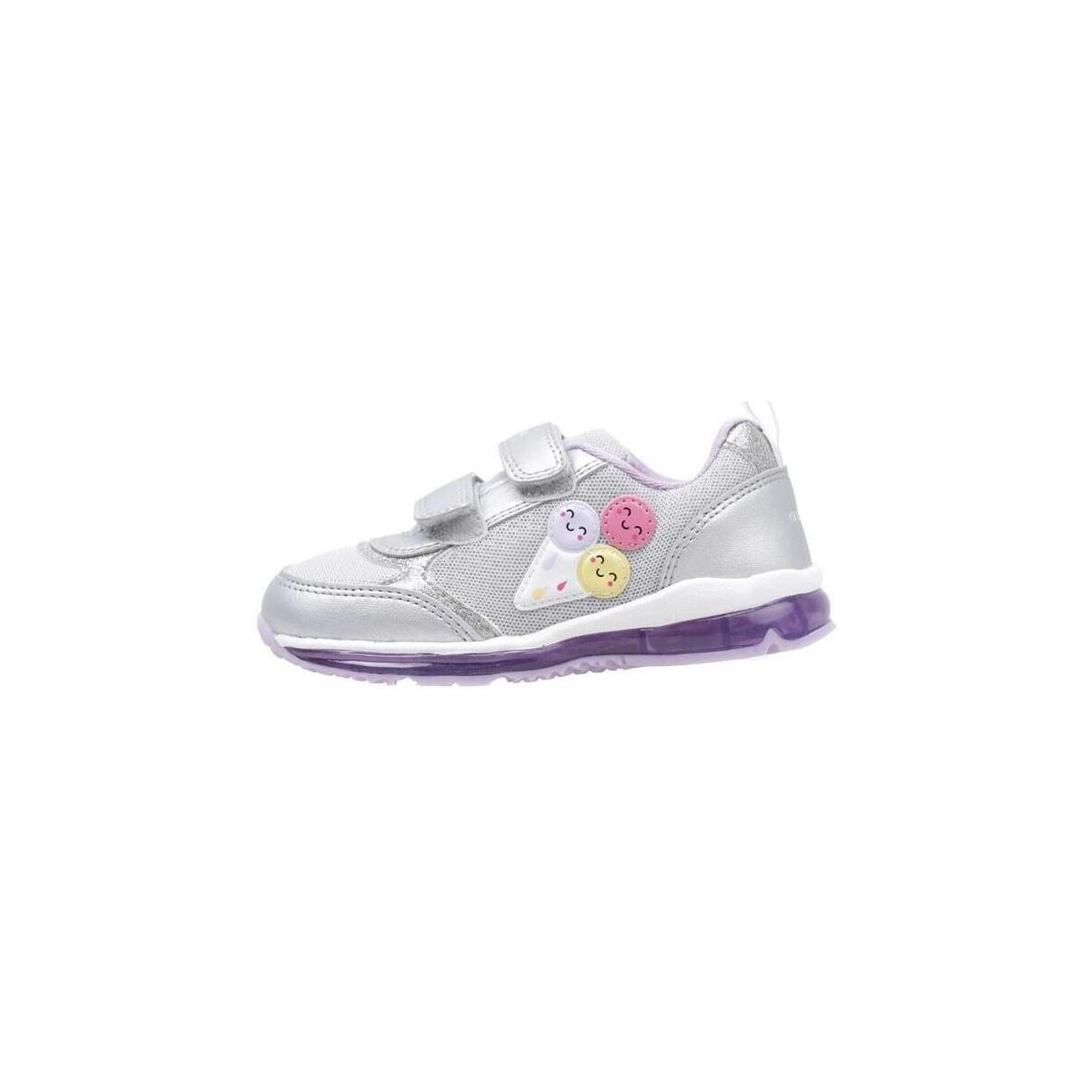 Chaussures Fille Baskets basses Geox B TODO GIRL A Argenté