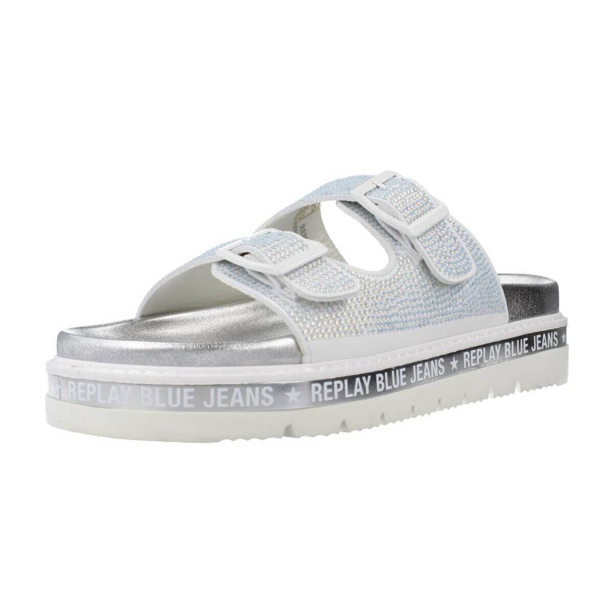 Chaussures Femme Sandales et Nu-pieds Replay MUDDY DIAM0NDS Blanc