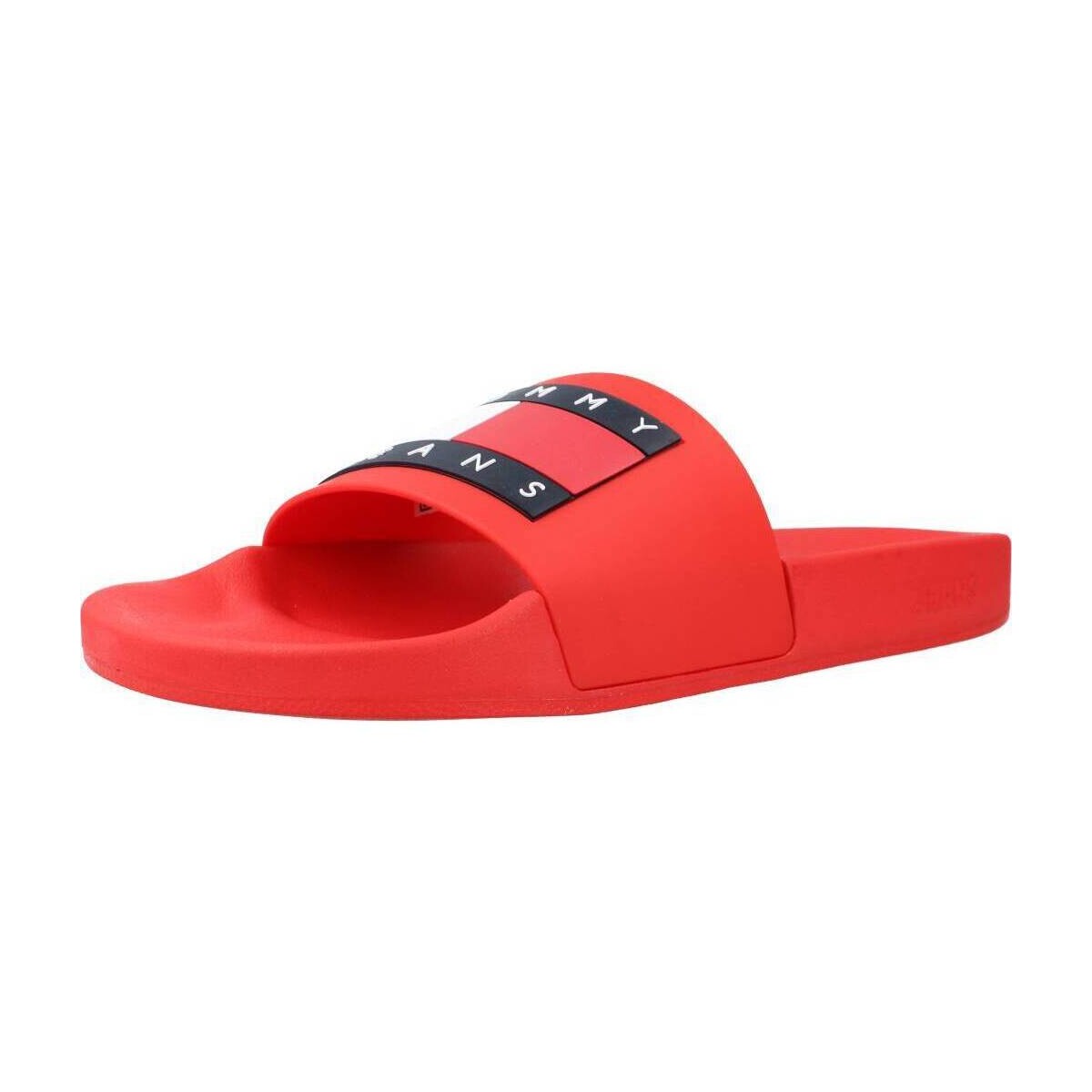 Chaussures Homme Tongs Tommy Jeans POOL SLIDE ESS Rouge