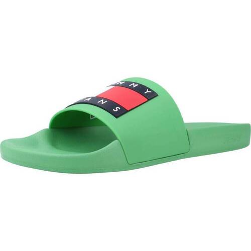 Chaussures Homme Tongs Tommy Jeans POOL SLIDE ESS Vert