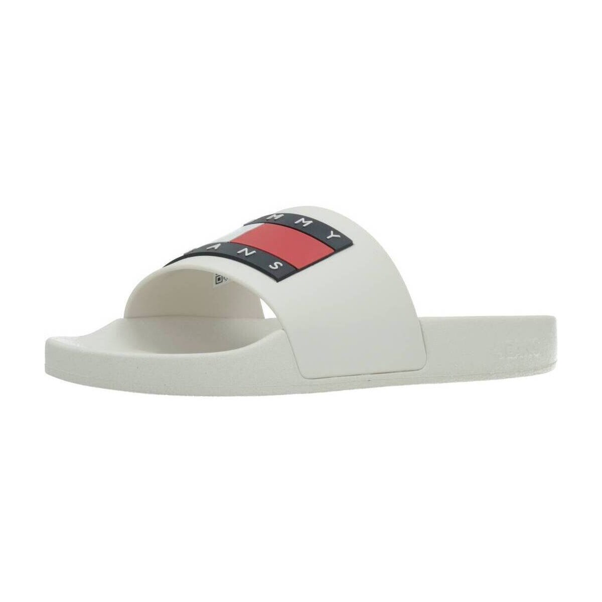 Chaussures Femme Tongs Tommy Jeans FLAG POOL SLD ESS Blanc