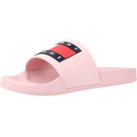 Chaussures Femme Tongs Tommy Jeans FLAG POOL SLD ESS Rose