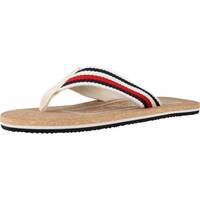 Chaussures Homme Tongs Tommy Hilfiger CORK BEACH SANDAL Blanc