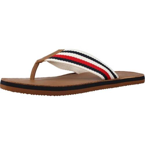 Tommy Hilfiger LEATHER BEACH SANDAL Marron - Chaussures Sandale Homme 38,69  €