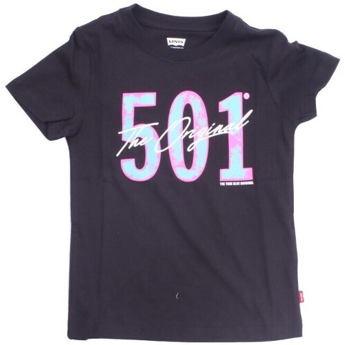 Vêtements Fille T-shirts manches courtes Levi's 8EH882 Noir