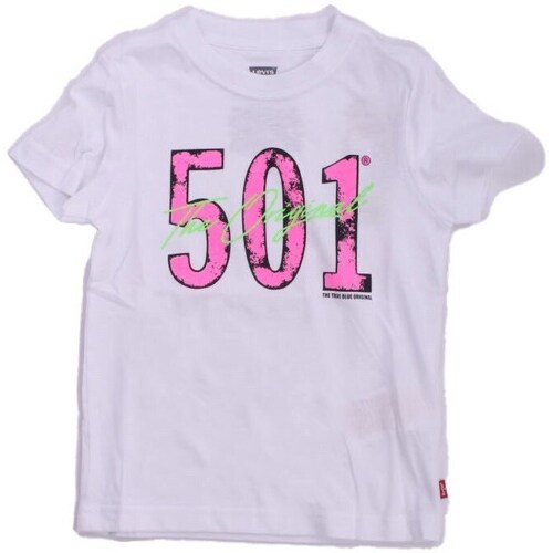Vêtements Fille T-shirts manches courtes Levi's 8EH882 Blanc