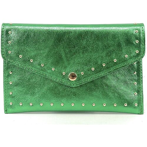 Sacs Femme Portefeuilles Leather Woven Zip Detail Tote Bag Zegna TINA Vert