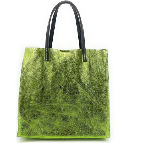 Sacs Femme black mcm studded leather handbag bag Oh My Bag SILVER Vert