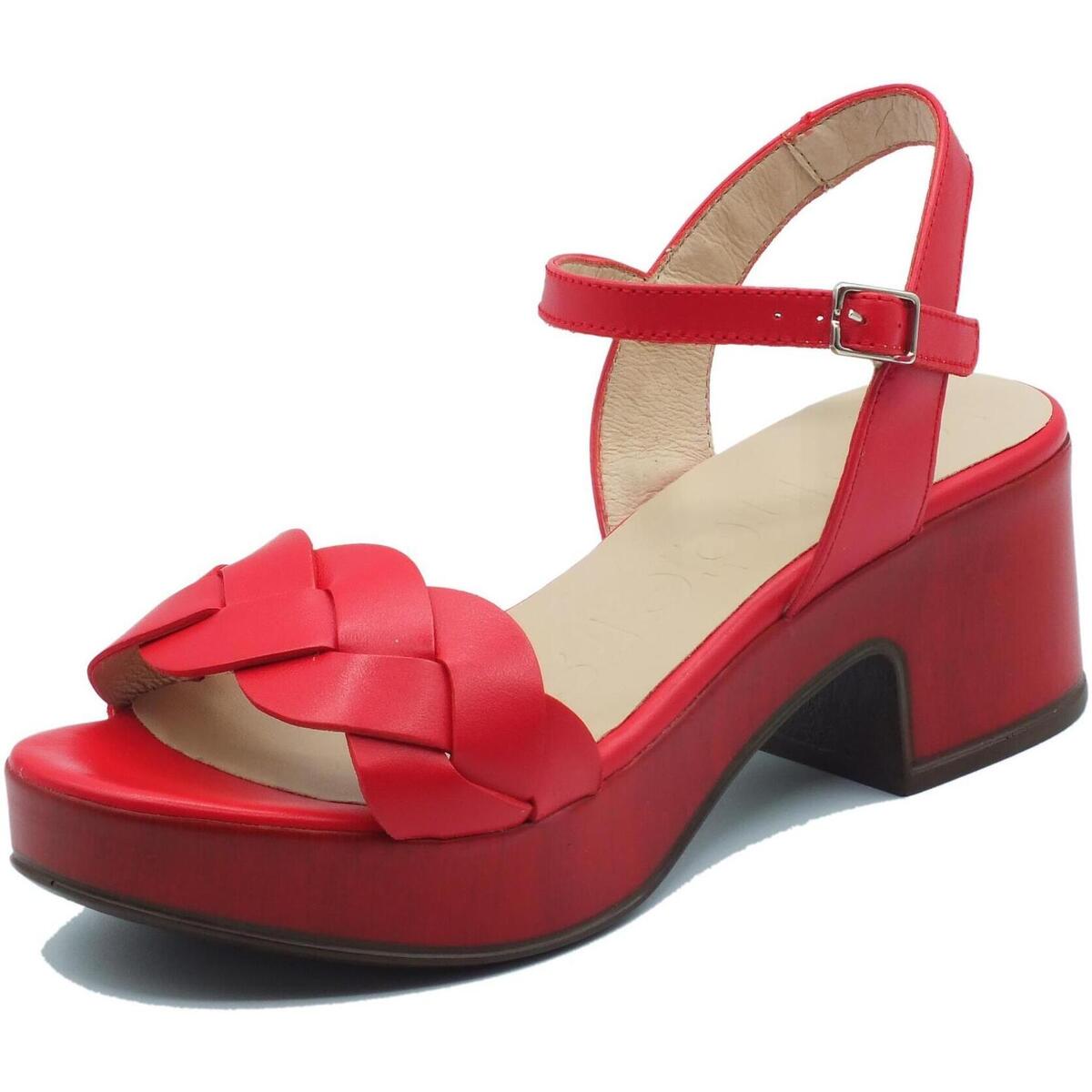 Chaussures Femme nbspLongueur des jambes :  Wonders D-8830-P Iseo Rouge