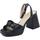 Chaussures Femme Sandales et Nu-pieds Wonders M-5301 Sauvag Noir