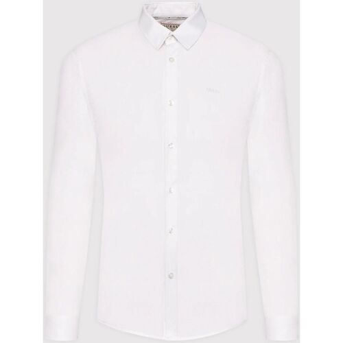 Vêtements Homme Chemises manches longues Guess P2127 M1YH20 W7ZK1-G011 PURE WHITE Blanc