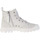 Chaussures Femme Baskets mode Palladium Pampa Zip Desert Wash blanc, Sneaker Boots Femme Blanc