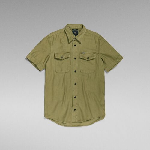 Vêtements Homme Chemises manches longues G-Star Raw D19751 7647 - MARINE-D855 SMOKE OLIVE Vert