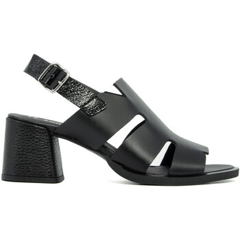 Chaussures Femme Sandales et Nu-pieds Le Bohemien T5056-3-VITELLO-NERO-NAPLAK-NERO Noir