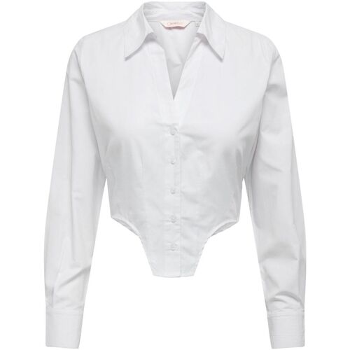 Vêtements Femme Chemises / Chemisiers Only 15296738 AGLA-BRIGHT WHITE Blanc
