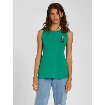Vêtements Femme T-shirts puma manches courtes Volcom Camiseta  Frontye Tank Synergy Green Vert