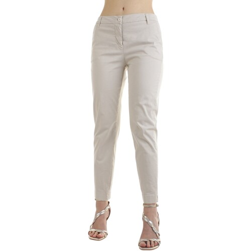 Vêtements Femme Pantalons 5 poches White Wise WW28400 Beige