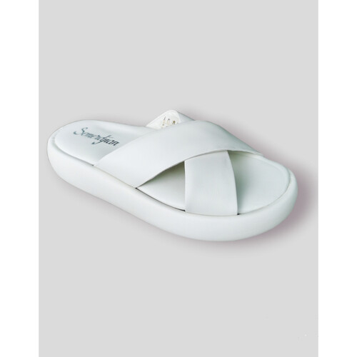 Chaussures Femme Sandales et Nu-pieds Semerdjian - Mules GAETA Blanc Blanc
