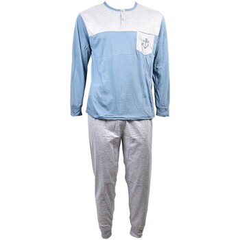 Vêtements Homme Pyjamas / Chemises de nuit Ozabi Long Eco 2310 B Bleu