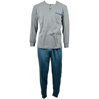 Vêtements Homme Pyjamas / Chemises de nuit Ozabi Pyjama Homme Long Eco Vert