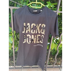 Vêtements Homme T-shirts manches courtes Jack & Jones Tee-shirt noir Noir