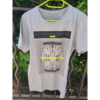 Vêtements Homme T-shirts manches courtes par courrier électronique : à Tee-shirt gris Gris