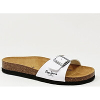 Chaussures Baskets TIMEZONE Pepe JEANS Barely-There PEPE JEANS Barely-There SANDALE BIO BLANC Blanc