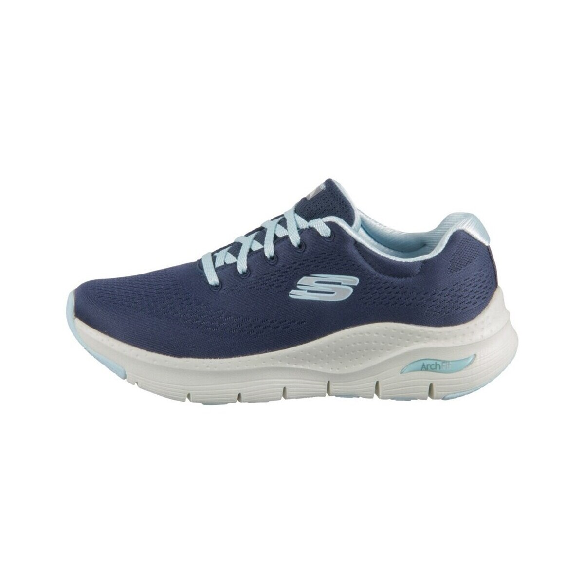 Chaussures Femme Skechers lace up sneakers in white with green sole Arch Fit Big Appeal Marine