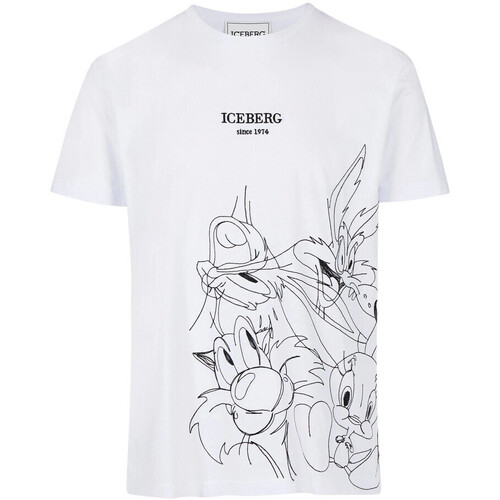 Vêtements Homme Citrouille et Compagnie Iceberg T-shirt  blanc - I1PF02C 6301 1101 Blanc