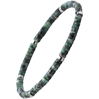 Montres & Bijoux Bracelets Sixtystones Bracelet Perles Heishi 4 Mm Turquoise -Large-20cm Vert