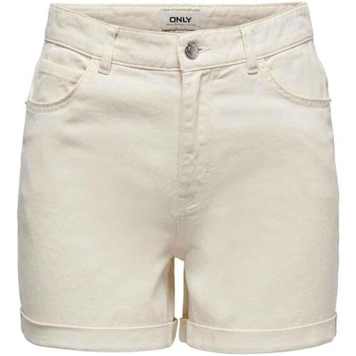 Vêtements Femme Tape Shorts / Bermudas Only  Beige