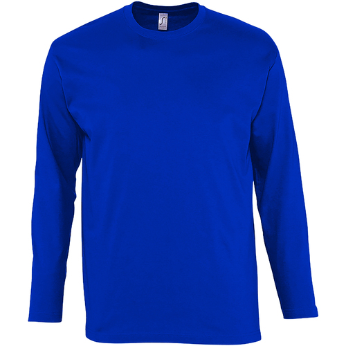 Vêtements Homme T-shirts The manches longues Sols Monarch Bleu