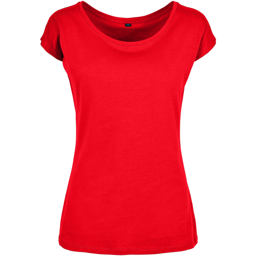 Vêtements Femme T-shirts manches longues Build Your Brand BB013 Rouge