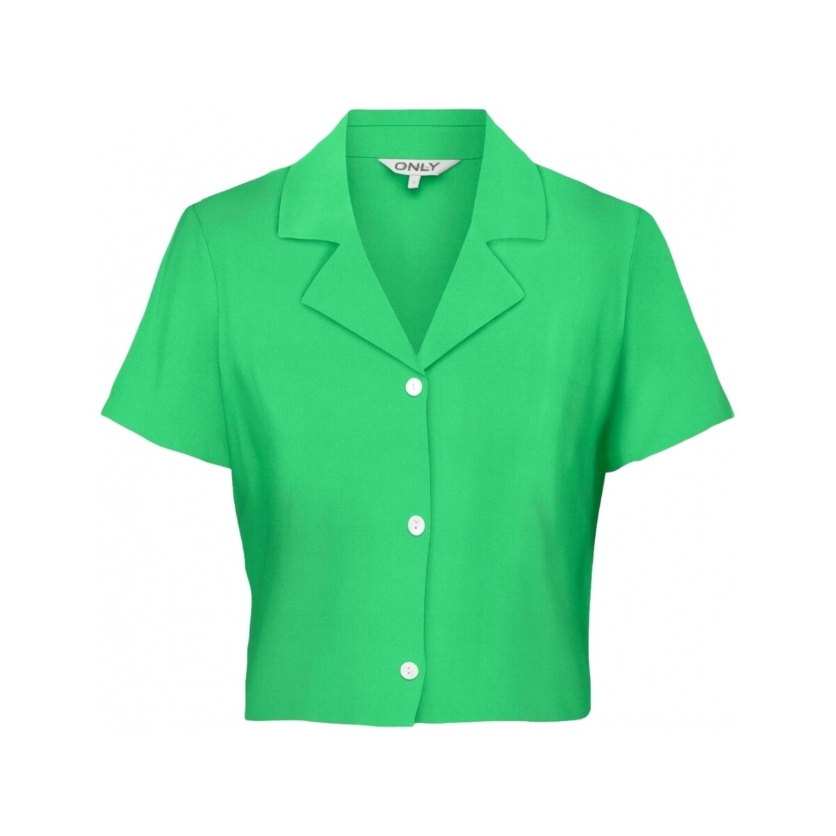 Vêtements Femme Tops / Blouses Only Shirt Caro Linen - Summer Green Vert