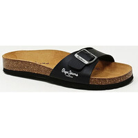Chaussures Baskets TIMEZONE Pepe JEANS Barely-There PEPE JEANS Barely-There SANDALE BIO NOIR Noir