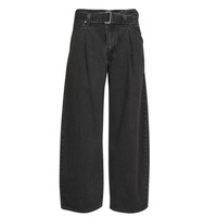 Vêtements Femme Pantalons 5 poches Levi's BELTED BAGGY Noir