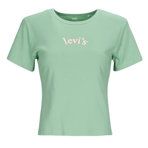 Vêtements Femme s chest pocket shirt Levi's GRAPHIC RICKIE TEE Bleu