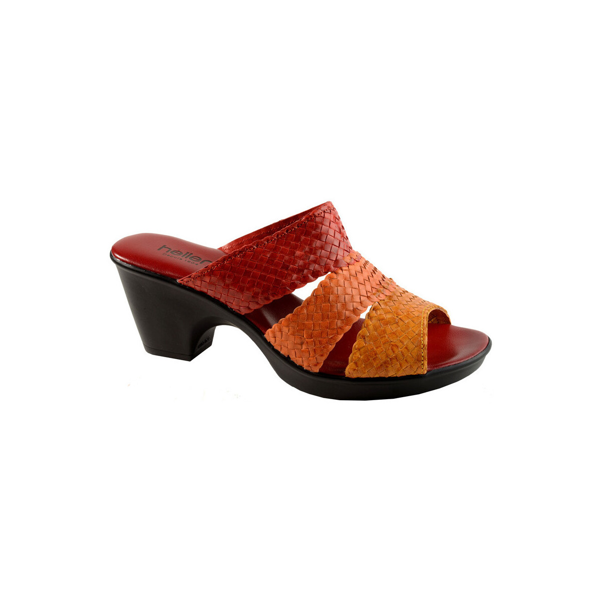 Chaussures Femme Mules Heller Lauriane Rouge