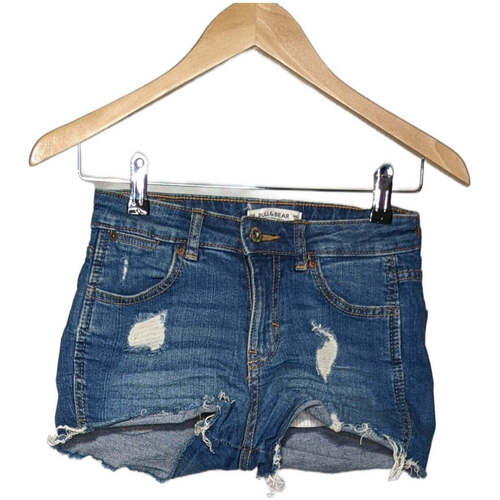 Vêtements Femme Parlor Shorts / Bermudas Pull And Bear short  32 Bleu Bleu