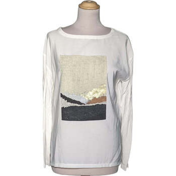 Vêtements Femme T-shirts & Polos Zara top manches longues  36 - T1 - S Blanc Blanc