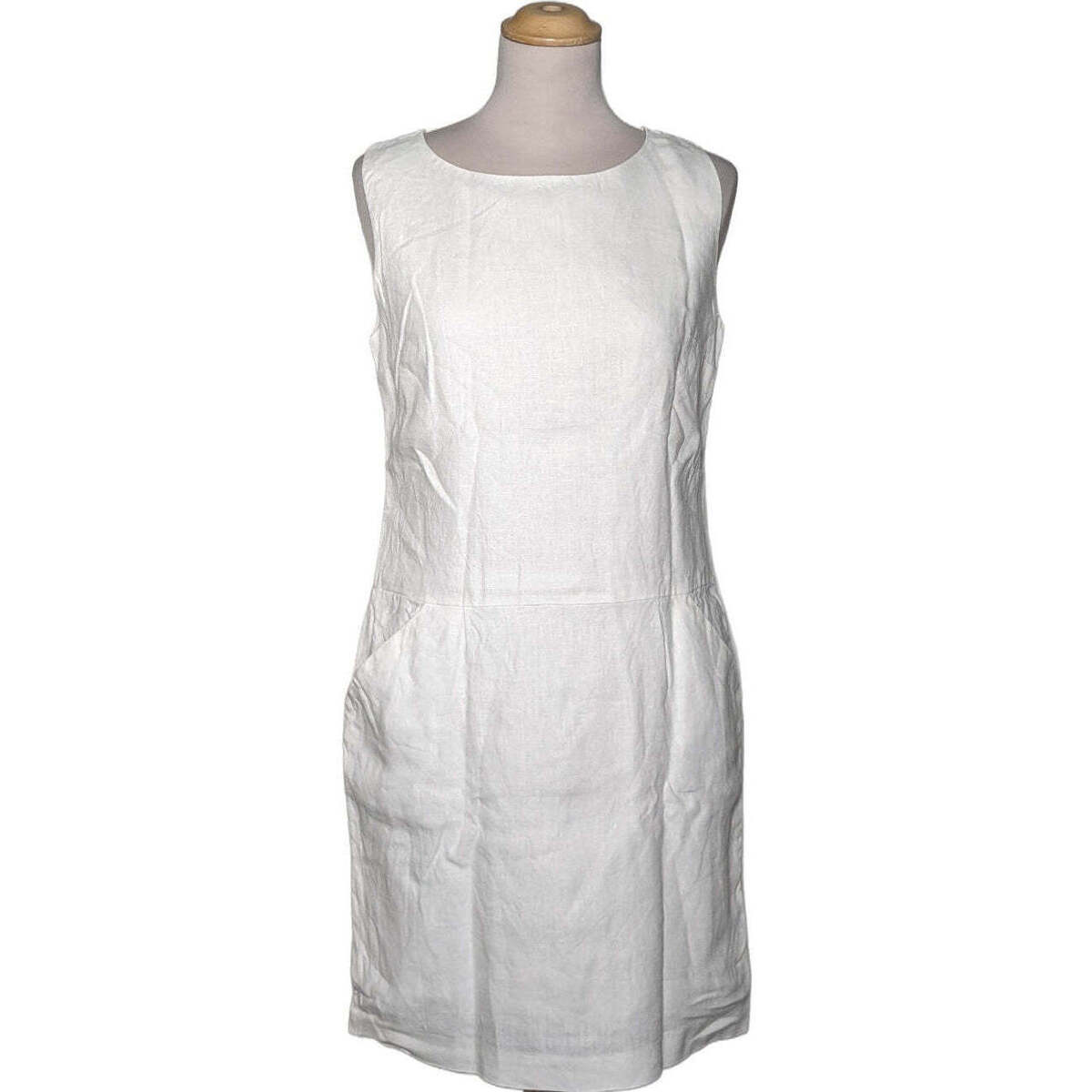 Vêtements Femme Robes courtes Laura Clément robe courte  38 - T2 - M Blanc Blanc
